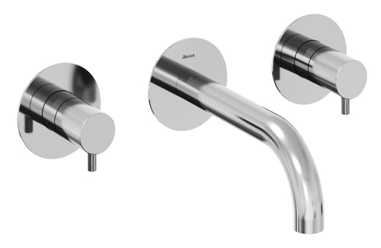 Espirit Built-in bath tap, 3-hole installation, with housing, chrome