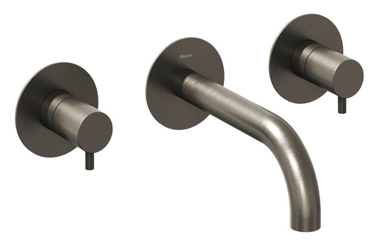 Espirit Bath Tap Built-in bath tap, 3-hole installation, with housing, brushed graphite