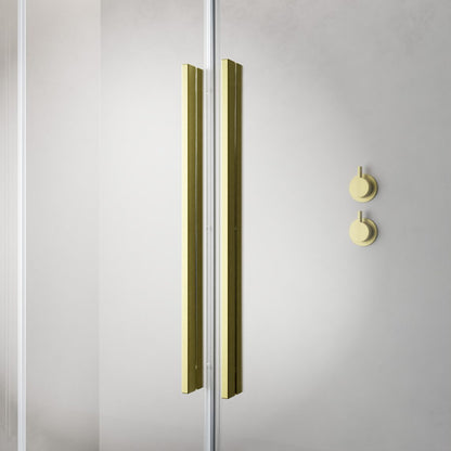 Furo Brushed Gold Walk-in