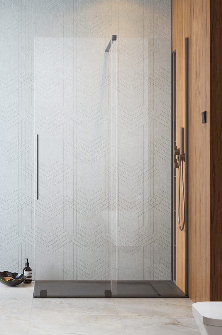 Furo Brushed GunMetal Walk-in