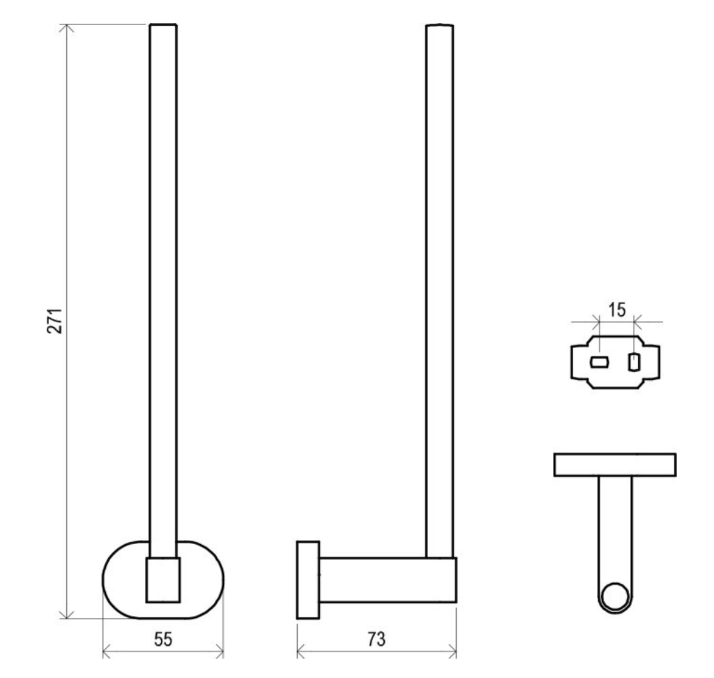 Toiletpapierdispenser chroom