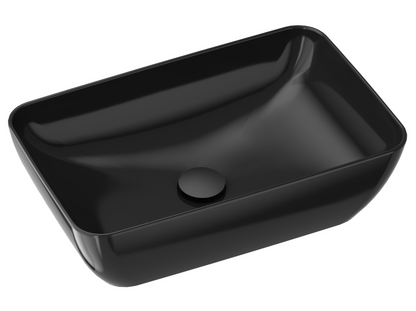 Uni 50 R Slim Ceramic Washbasin Black