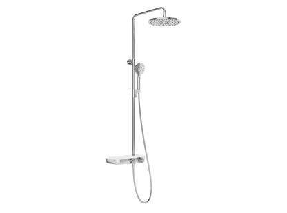 Ravak Termo - Ensemble de douche avec thermostat, 3 jets, chrome/blanc X070161