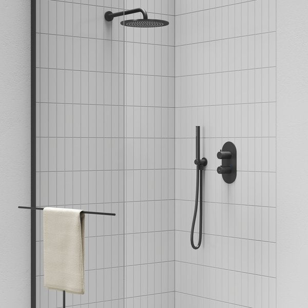 Douche kop Zwart